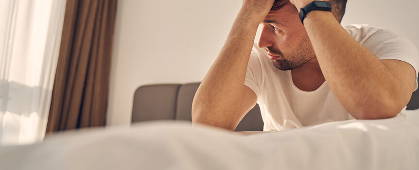 Mężczyzna z ADHD i depresją