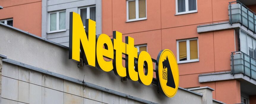 Sklep NETTO na osiedlu mieszkaniowym
